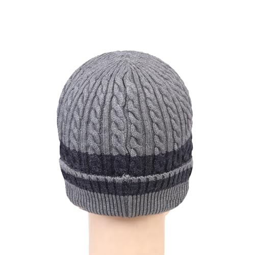 Bonjour Unisex Woolen Winter Cap for Men & Women | Thermal Wear Stylish Soft Winter Caps for Boys & Girls | Beanie Cap Dark Grey - Image 4