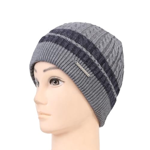 Bonjour Unisex Woolen Winter Cap for Men & Women | Thermal Wear Stylish Soft Winter Caps for Boys & Girls | Beanie Cap Dark Grey - Image 2