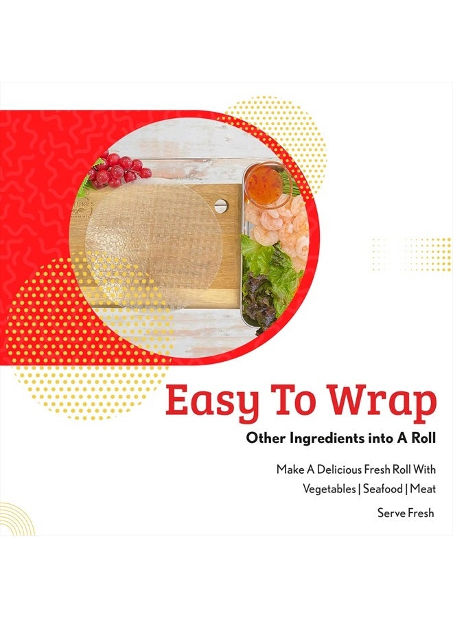 Cathay Fresh Spring Roll Rice Paper Wrappers 30 Sheets | Non-GMO, Gluten-Free, Low Carb, Natural Ingredients | Vietnamese Summer Veggie Wraps - Image 5