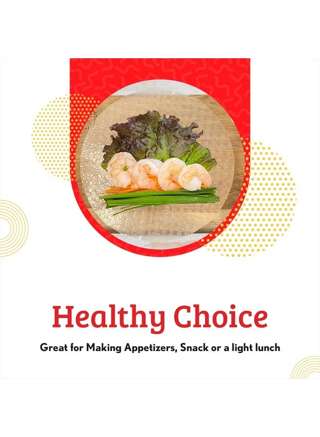 Cathay Fresh Spring Roll Rice Paper Wrappers 30 Sheets | Non-GMO, Gluten-Free, Low Carb, Natural Ingredients | Vietnamese Summer Veggie Wraps - Image 4