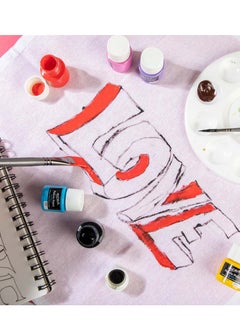 Mont Marte 12-Piece Signature Fabric Paint Suitable for DIY Fashion and Homewares  - Image 4