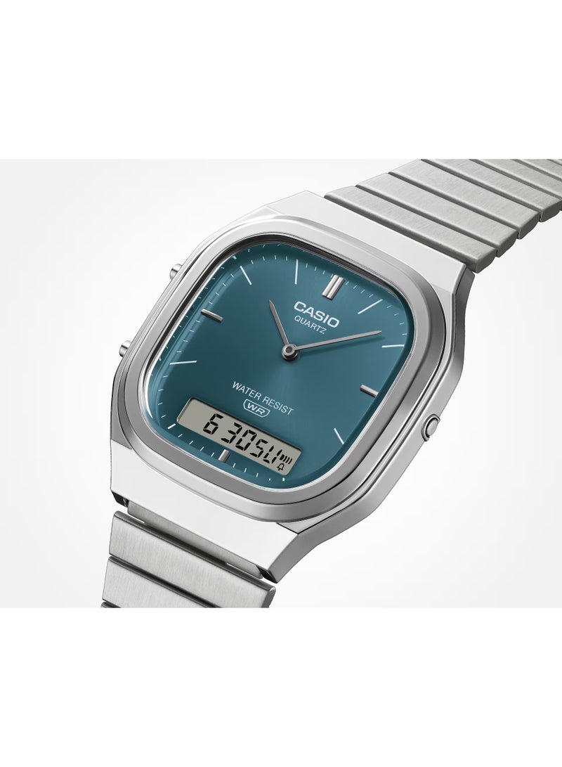 CASIO ساعة كاسيو فينتاج أنالوج رقمية للجنسين AQ-240E-3A - Image 2