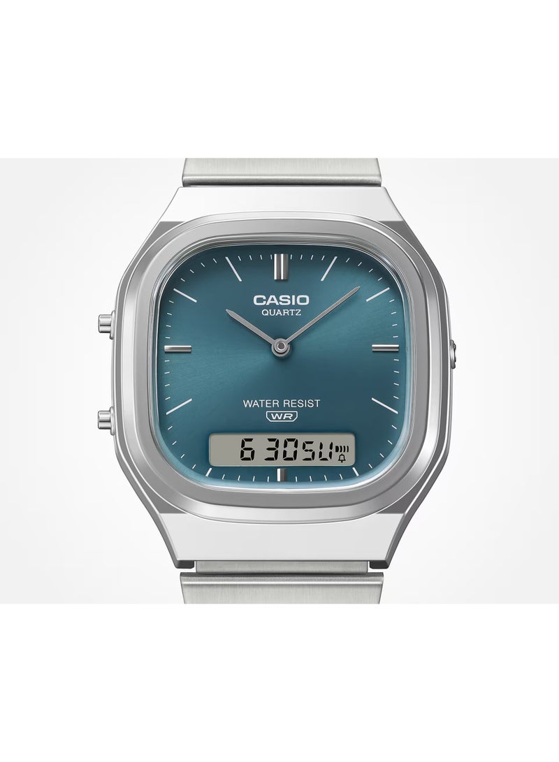 CASIO ساعة كاسيو فينتاج أنالوج رقمية للجنسين AQ-240E-3A - Image 4