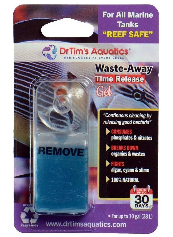 DrTim's Aquatics Reef Safe Waste-Away Time Release Gel - Natural Fish Tank & Aquarium Leave-in Waste Management Solution for Dissolving Cleaning Organic Sludge - Treats 10 gal - Image 1