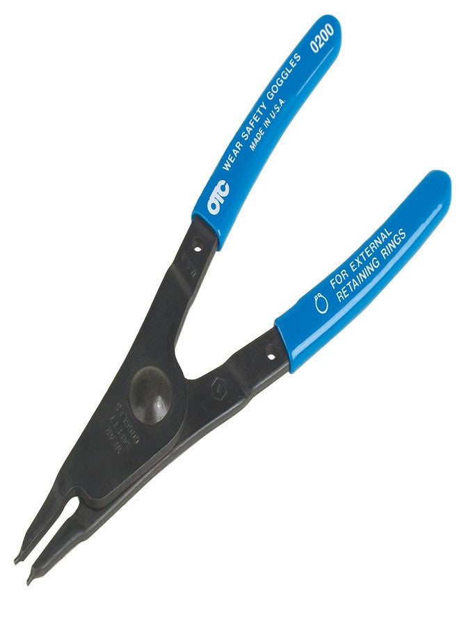 OTC 0200 Snap Ring/Retaining Ring Pliers - .038 Diameter Straight Tip - External, Blue, Black - Image 2