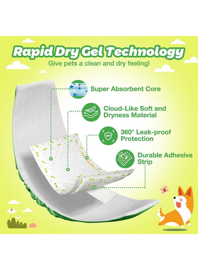 Dono Dog Diaper Liners For Male And Female Dogs, Super Absorbent Dog Booster Pads, 100Ct Disposable Doggie Diaper Inserts Fit Reusable Male Belly Bands, Wraps, Washable Period Panties (Regular) - Image 3