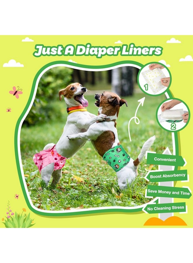 Dono Dog Diaper Liners For Male And Female Dogs, Super Absorbent Dog Booster Pads, 100Ct Disposable Doggie Diaper Inserts Fit Reusable Male Belly Bands, Wraps, Washable Period Panties (Regular) - Image 5