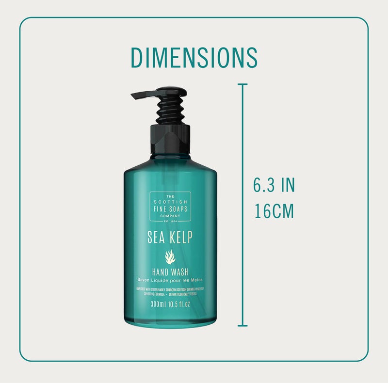 Scottish Fine Soaps Sea Kelp Marine Hand Wash 300ml Pump - Image 4