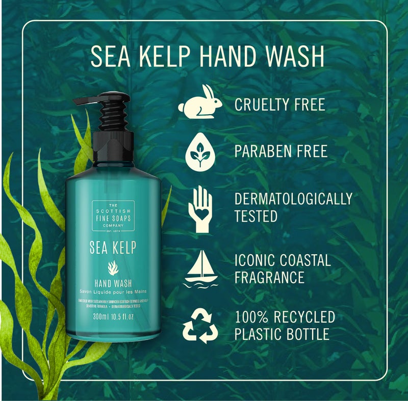 Scottish Fine Soaps Sea Kelp Marine Hand Wash 300ml Pump - Image 2