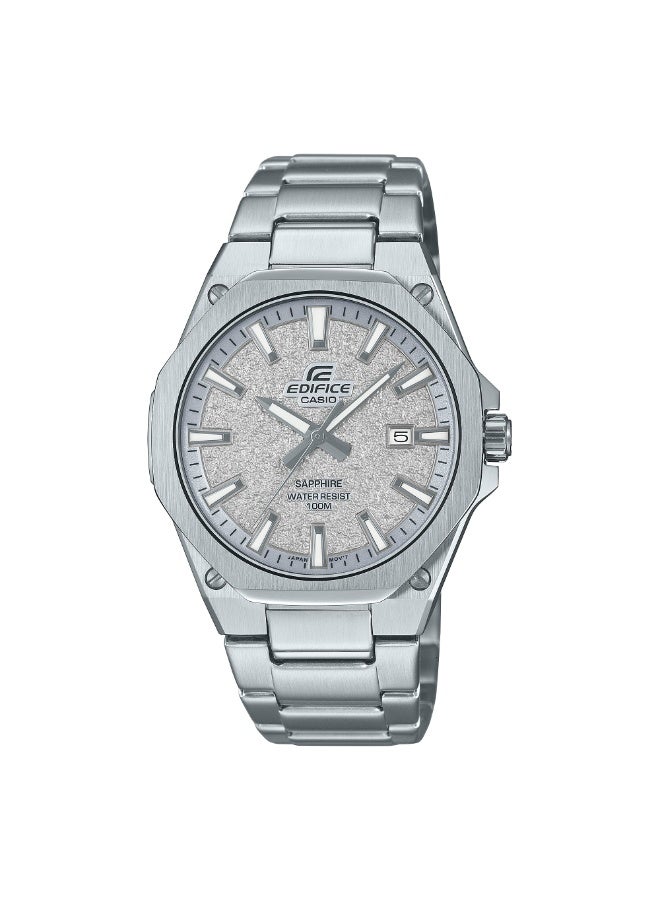 CASIO ساعة يد أنالوج للرجال إيديفيس سليم EFR-S108DE-8A بقطر 39.9 مم من الفولاذ المقاوم للصدأ