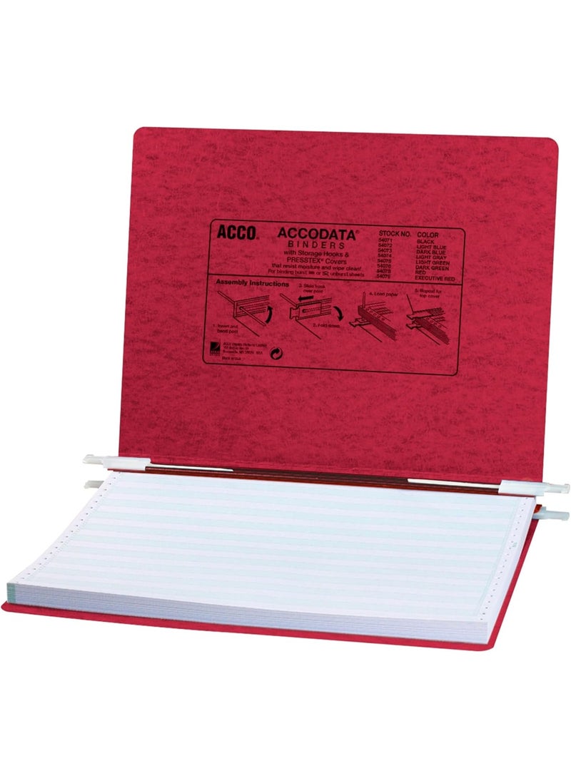 ACCO ACCO Presstex Hanging Data Binder, 14-7/8" x 11", Burgundy (54079)  - Image 3