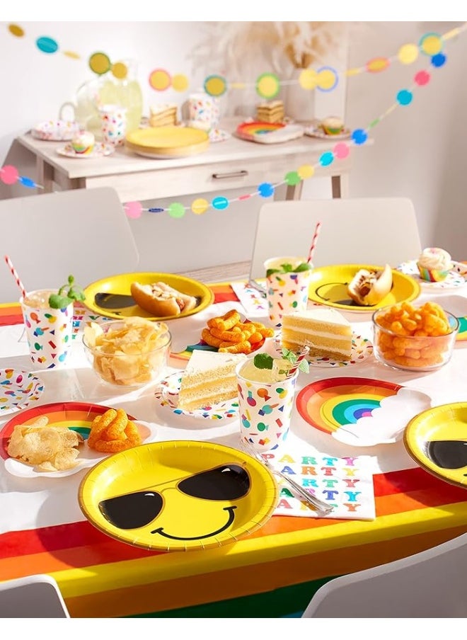 American Greetings American Greetings Rainbow Party Supplies, Dessert Plates (36-Count)  - Image 2