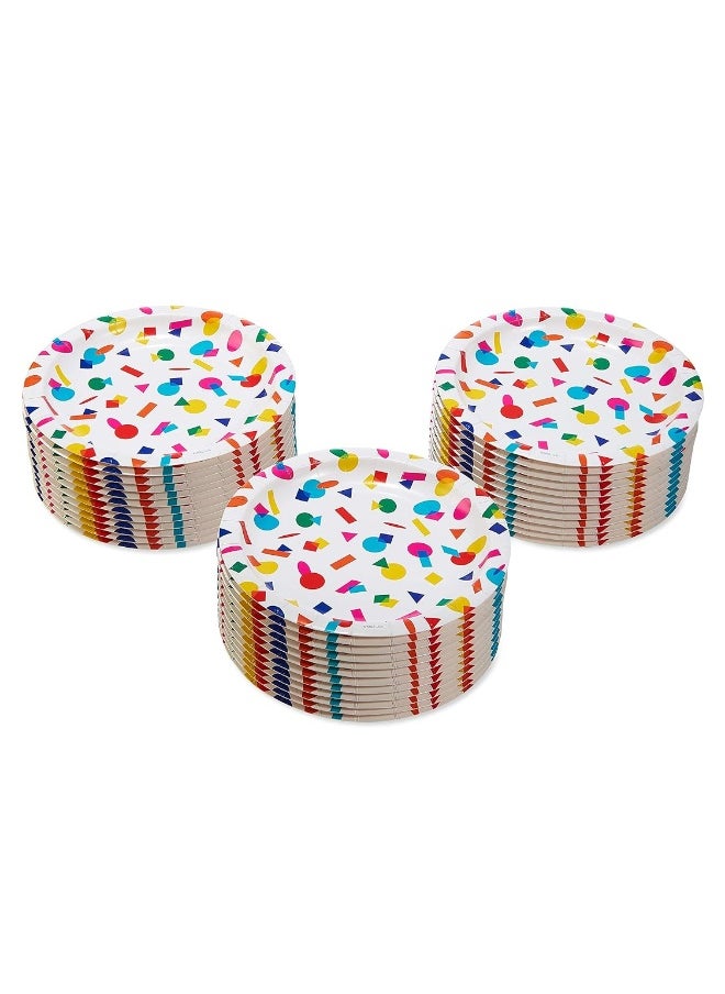 American Greetings American Greetings Rainbow Party Supplies, Dessert Plates (36-Count)  - Image 1