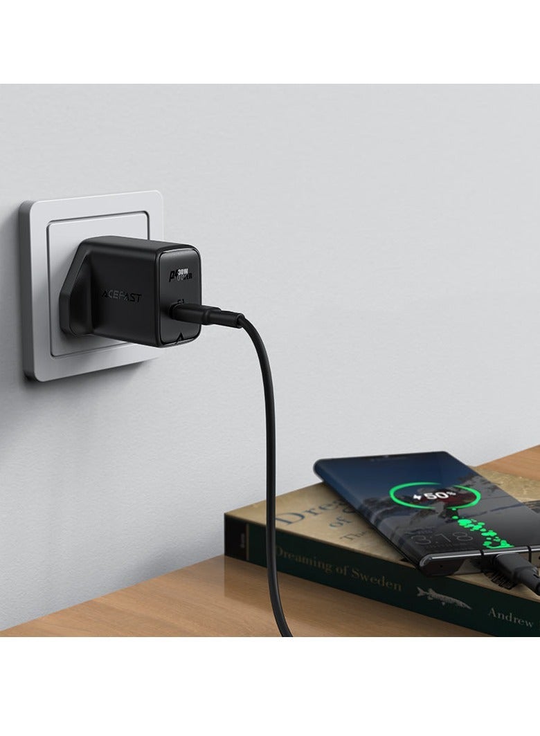 ACEFAST A24 GaN PD 30W USB-C Fast Charge Wall Charger UK Plug - Image 4