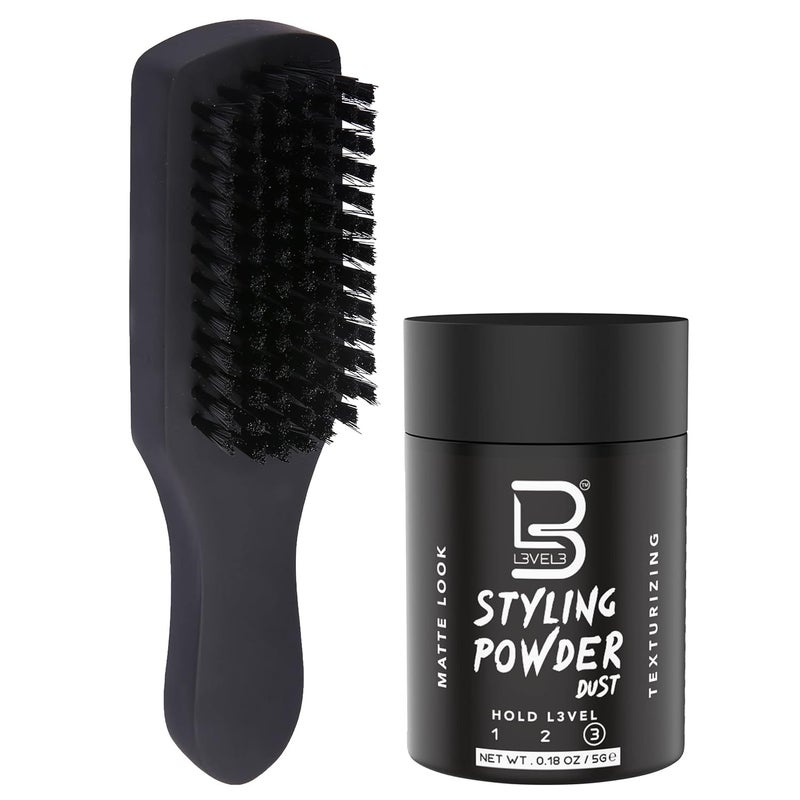 L3 Club Brush  Perfect for Hair Cutting and Fading  Gentle Yet Effective Bristle  for Barbers Sample Powder Included
