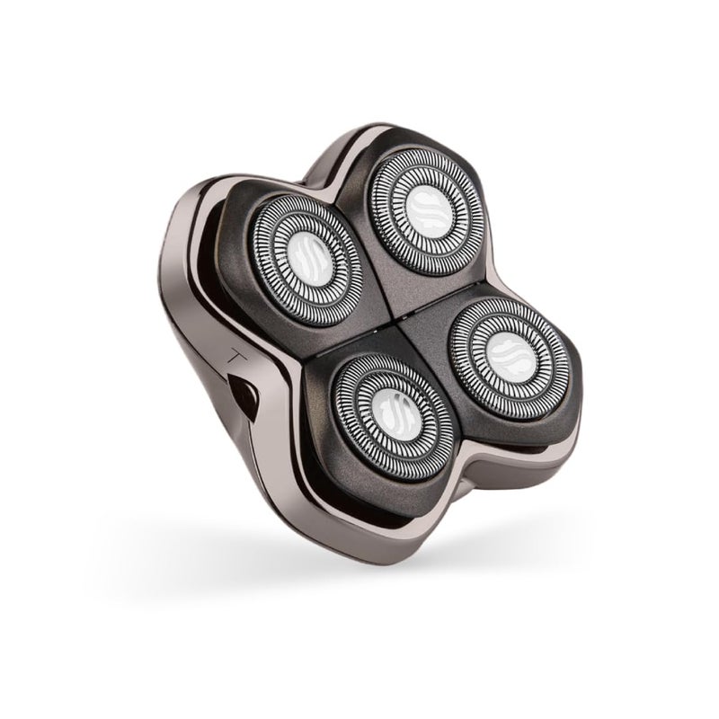 Skull Shaver شفرة استبدال 4 رؤوس Skull Shaver Forte PRO لPitbull وButterfly kiss pro وPalm Shavers - أفضل ماكينة حلاقة كهربائية وشفرة حلاقة للرأس، حلاقة ناعمة مع تهيج أقل - Image 1