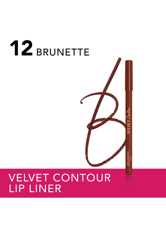 BOURJOIS PARIS Velvet Contour Lip Liner - 12 - Brunette  - Image 3
