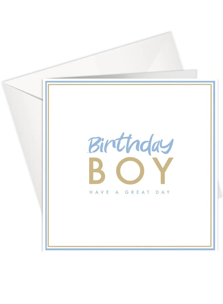 Share the Love Greeting Card | BIRTHDAY BOY - HAVE A GREAT DAY | SharetheLove (Standard Card)