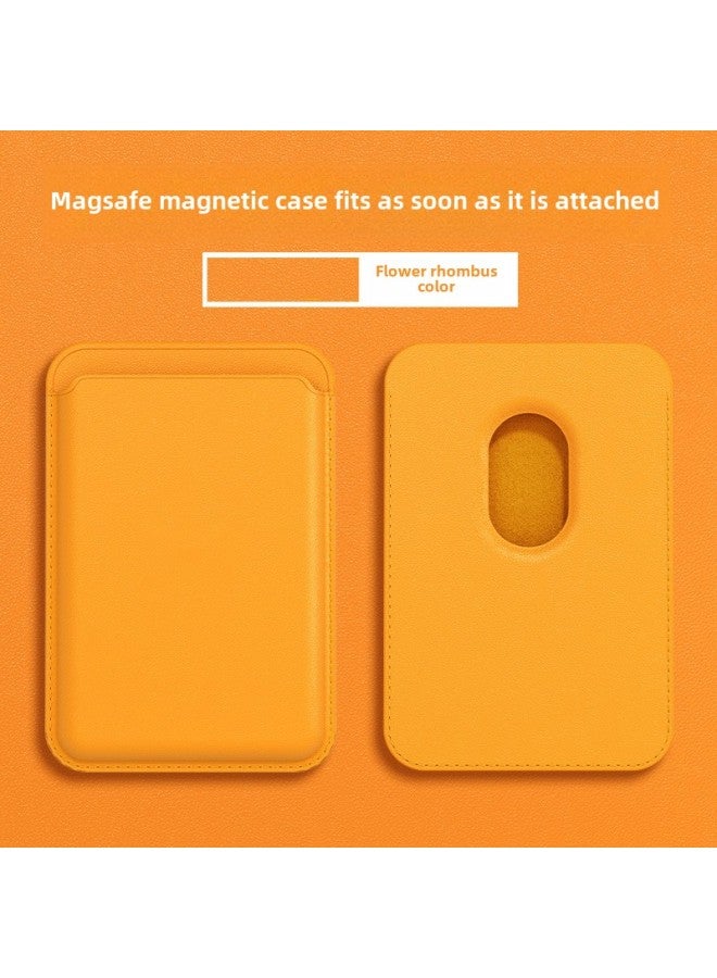 Applicable Apple IPhone15Pro Magnetic Card Holder Magsafe Leather Strong Magnetic Pu Back Sticker Card Holder Factory-Color:Thick Ink Color-Applicable Model: N52 Strong Magnetic 12 PCs ]  - Image 4
