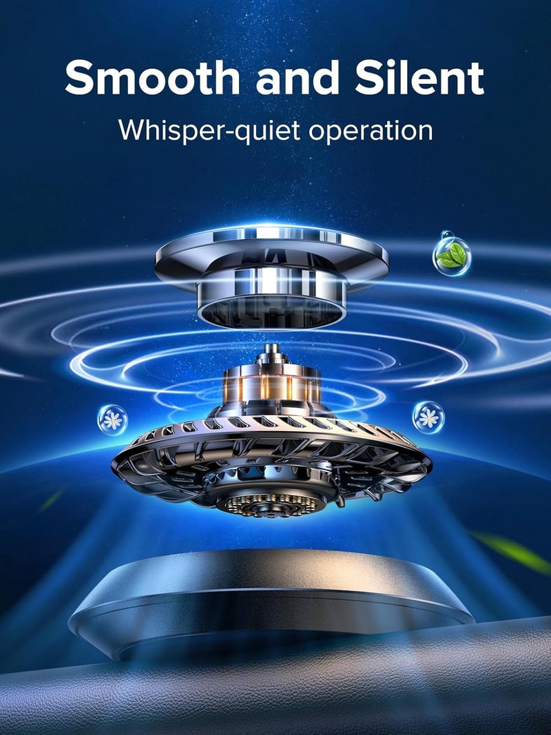 Ceeniu 2025 New UFO Solar Powered Car Air Freshener with DIY Perfume Support - Image 5