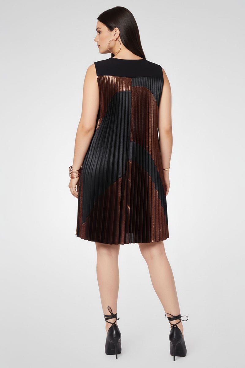 STELLA MCCARTNEY Women V-Neck Sleeveless Mini Dress, Black - Image 4