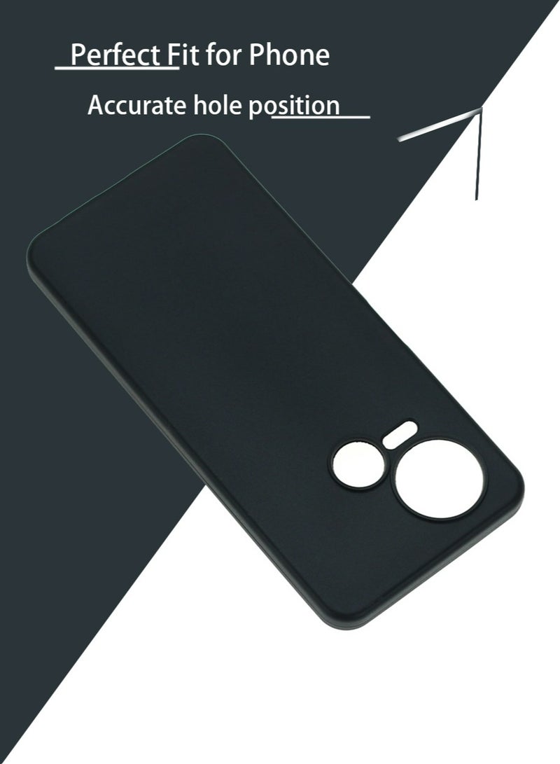 Tecno Spark 10 5G Back Case Cover Mobile Phone Accessories with Anti-drops Anti-fingerprints Camera Protection Soft Anti-scratches Anti-drops Anti-fingerprints Shell Guard Protector Black - Image 3