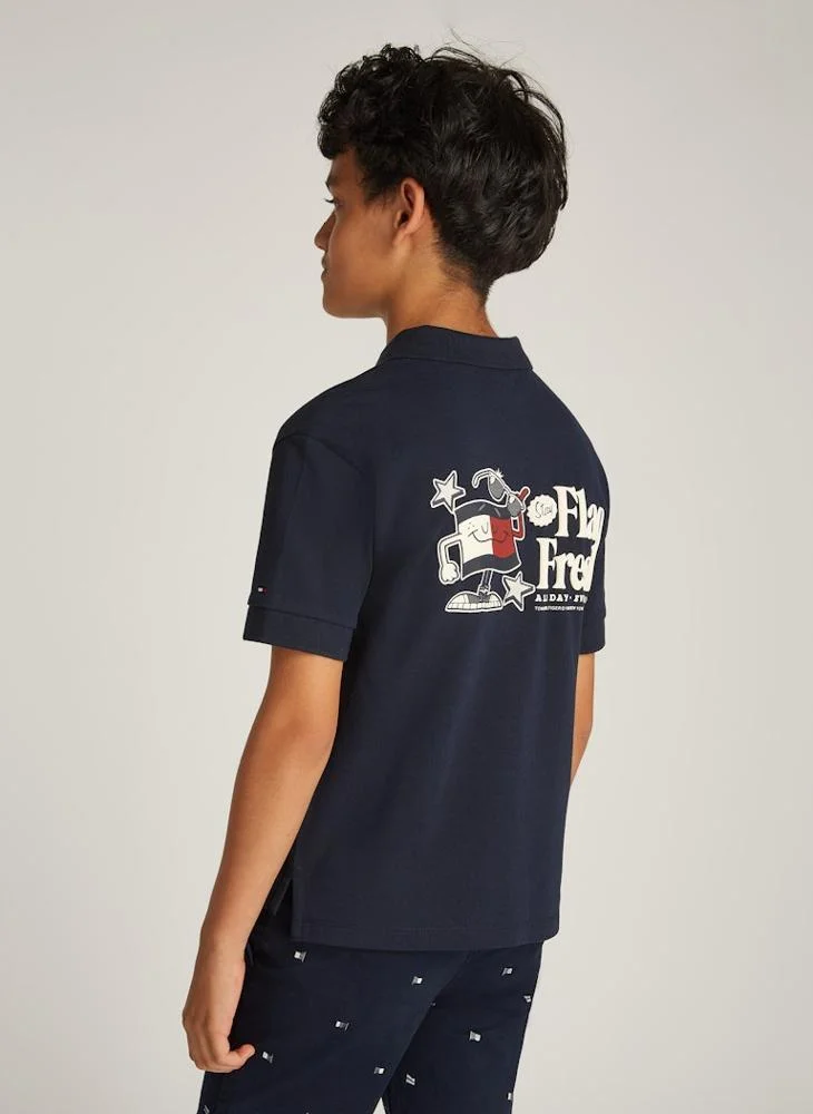 TOMMY HILFIGER Youth Flag Fun Short Sleeve Regular Polo T-Shirt