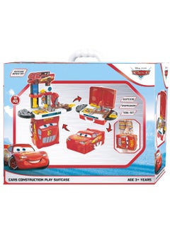 Disney Cars Construction Play Suitcase Set  | Pretend Play | Portable Play Kit | Construction Tools | Promotes Creativity & Imaginative Play | Gift for Kids  - Image 3