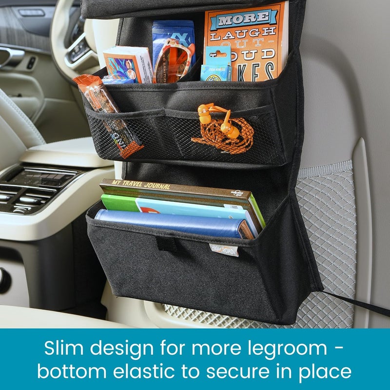 High Road Storage Organizer with Car Tissue Box Holder and Multipurpose Pockets  Back of the Seat or Front Seat Organizer for Driving Essentials  Slim and Compact Car Storage for All Vehicles - Image 5