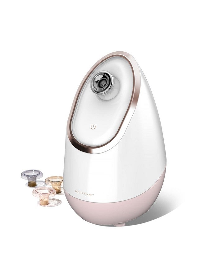 Vanity Planet Aira Ionic Facial Steamer (Rose Gold)Pore Cleaner That Detoxifiescleanses And Moisturizesadjustable Nozzlewater Tank With 3 Essential Oil Baskets  - Image 1