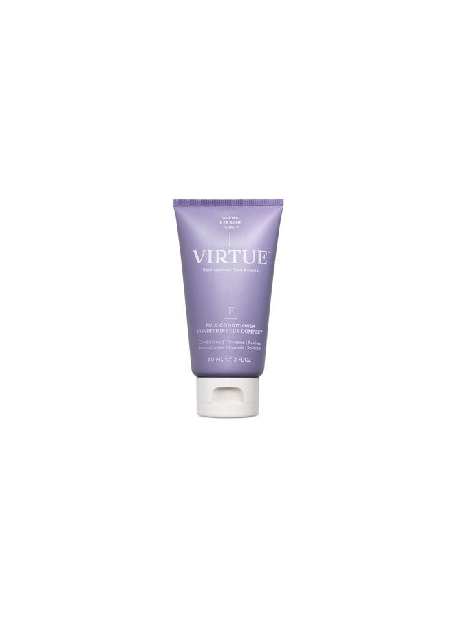 VIRTUE Full Conditioner 2 FL OZ | Travel Size | Alpha Keratin Thickens, Volumizes Hair | Sulfate Free, Paraben Free, Color Safe, Vegan - Image 1