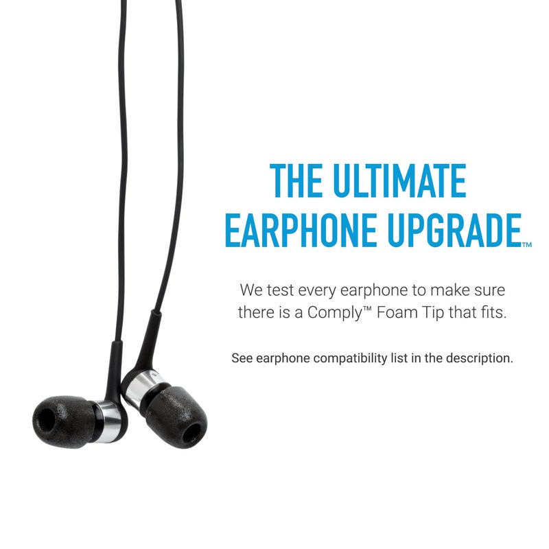 Comply 200 Core Series | Memory Foam Replacement IEM Ear Tips for Sennheiser, Bang Olufsen, Sony & More | Superior Noise Isolation, Ultimate Comfort, Secure Fit | Black, Medium (3 Pairs) - Image 3