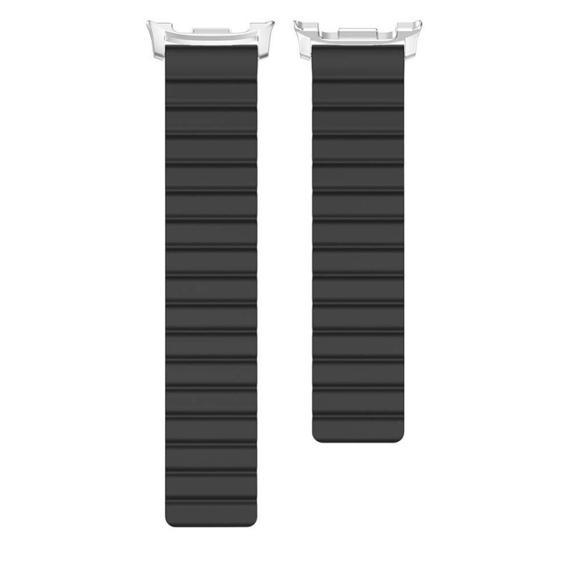 AD Black Silicone Sport Smartwatch Band Compatible with Samsung Galaxy Watch 8 with Adjustable Fit Soft Strap and Quick Daily Replacement - Image 4