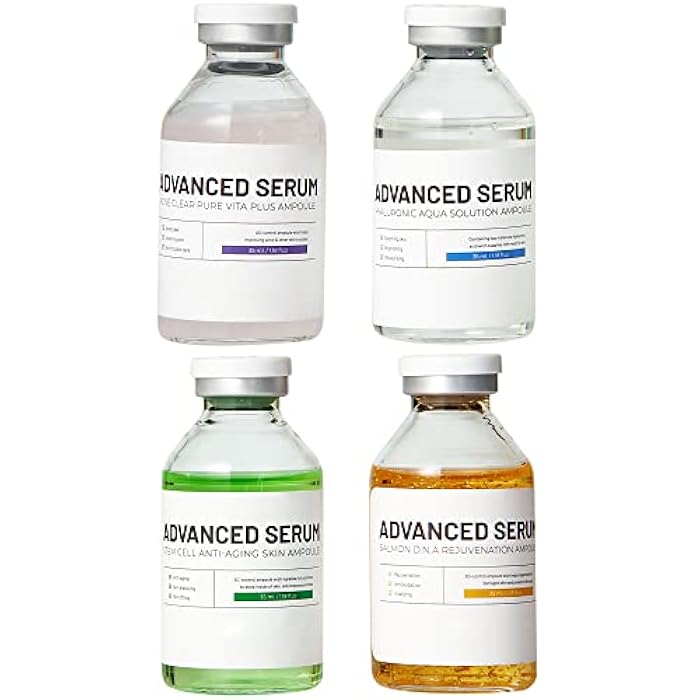 BRÜUN سيروم ميكرونيدلنج الكوري BRÜUN Advance - مجموعة أمبولات معززة 4 مختلفة للوجه والجسم تشمل (سيرومات AC + SC + SD + HY) - يمكن استخدامها مع أو بدون جهاز Dr Pen - Image 1