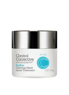 CONTROL CORRECTIVE SKIN CARE SYSTEMS Control Corrective Sulfur Calming Mask 2 Oz Soothes And Calms Inflamed Acne And Reduces Oily Skin Absorbs Oil Calm Inflamed Skin Reduce Enlarged Pores Cool Relief For Tender Skin  - Image 1