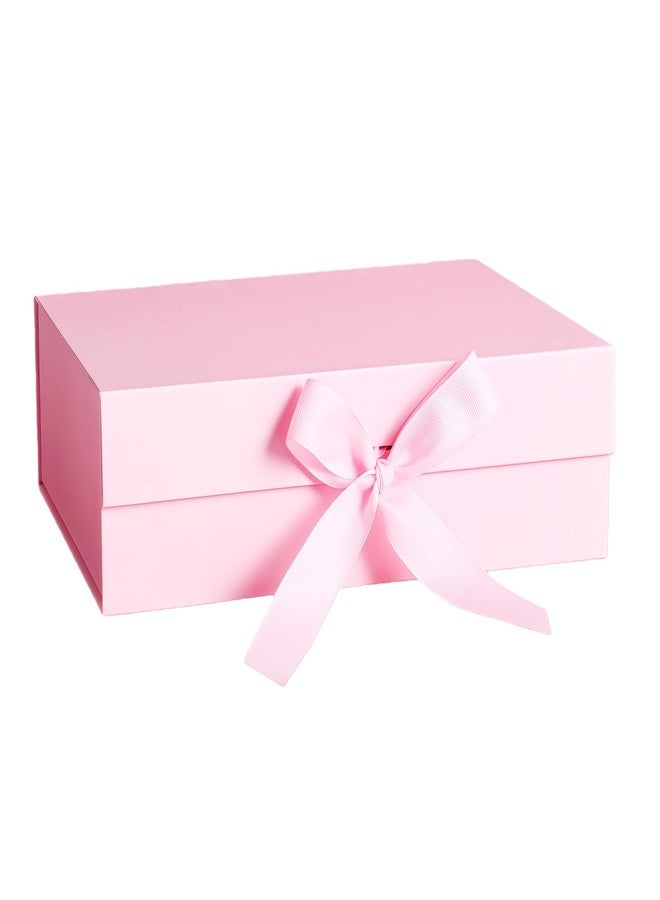 iefoah Pink Gift Box for Presents 10.2×7.5×3.1'' Gift Boxes with Lids Magnetic Closure Groomsman Bridesmaid Proposal Box for Wedding Birthday Valentine Bridal Showers Gift Packaging - Image 1