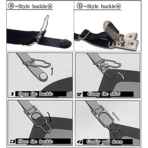 GUSTAVE®Adjustable Elastic Garter Straps to Stay Men's Shirt,Fashion Design Glamour Men Garter Gifts - Image 4