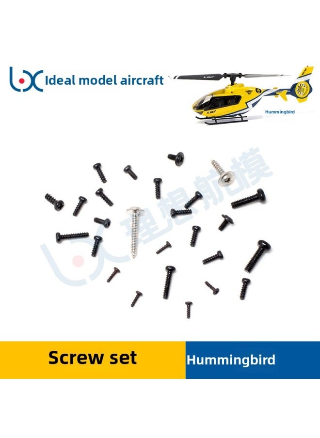 Generic - ESKY 150EC Hummingbird Remote Control Simulation Helicopter Accessories Battery Case Charger Spiral Main Propeller Tail Propeller-Color:Screw Set - Image 1
