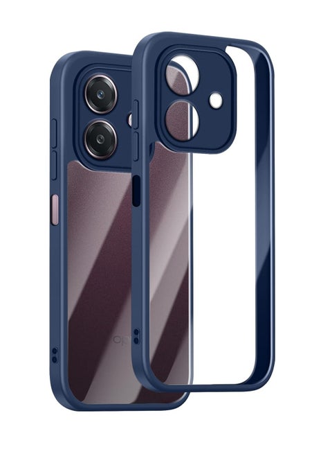 Bumper Protective Case for Oppo A3/A3X Silicone TPU Bumper Ultra Durable Ultra-Safe Camera Optimum Solution (Blue)