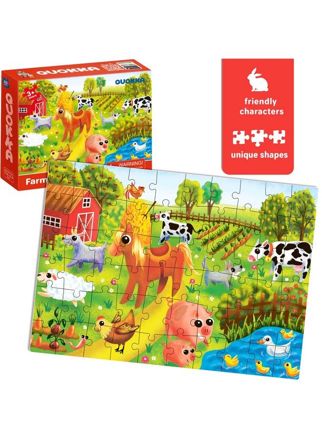 quokka 60 Piece Puzzles For Kids Ages 48 4 Jigsaw Toddler Puzzles Ages 35 By Quokka Animals Toys For Children 6810 Year Old For Boys And Girls - Image 4