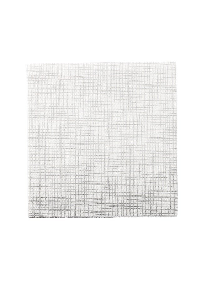 Restaurantware Luxenap 15.5 x 15.3 Inch 2-Ply Dinner Napkins, 1800 Disposable Napkins - Linen Feel, With Gray Threads, White Paper Folded Napkins, Square, For Lunch, Dinner, Or Everyday Use  - Image 1