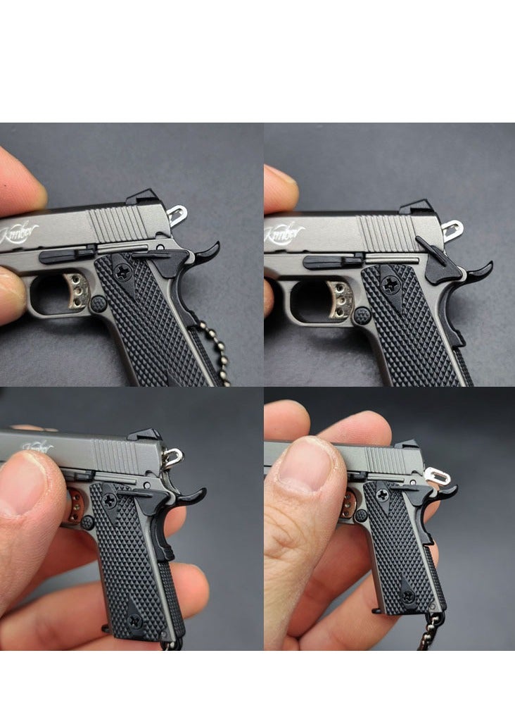 general 1911 metal keychain mini tactical keychain small pendant keychain ornament collection gift men's army fanatics - Image 4