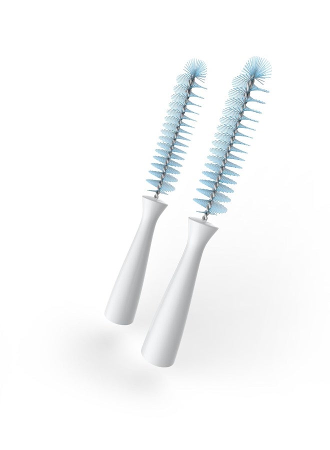 Kiinde Twist Pouch 2-Piece Baby Bottle Nipple Brush Set for All Brands/Parts - Image 1