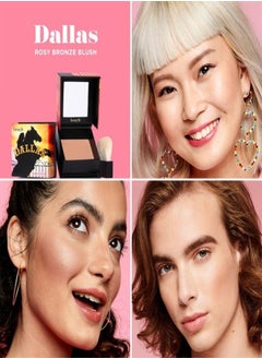 benefit Benefit Dallas Dusty Rose Face Powder Blush – Warm Rosy-Bronze Blush and Bronzer for a Natural Glow, Full Size (9g)  - Image 2