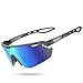 Lamicall Polarized Sports Sunglasses for Men Women 24g Ultralight Adjustable Nose Pad UV400 Protection Sun Glasses for Cycling Running Baseball Fishing Golf Beach Half Frame BlueGreen - Image 2