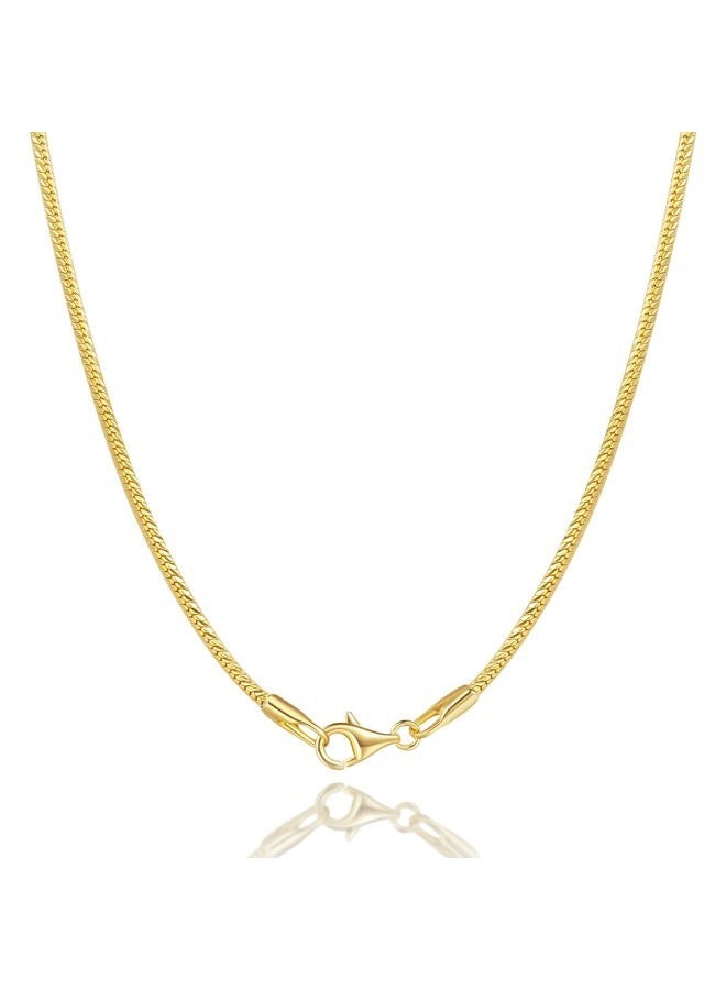 GYUYCW 14K Gold Necklaces for Women Gold Chain for Women 14K Gold Chain for Men Thin Snake Chains 22in - Image 1