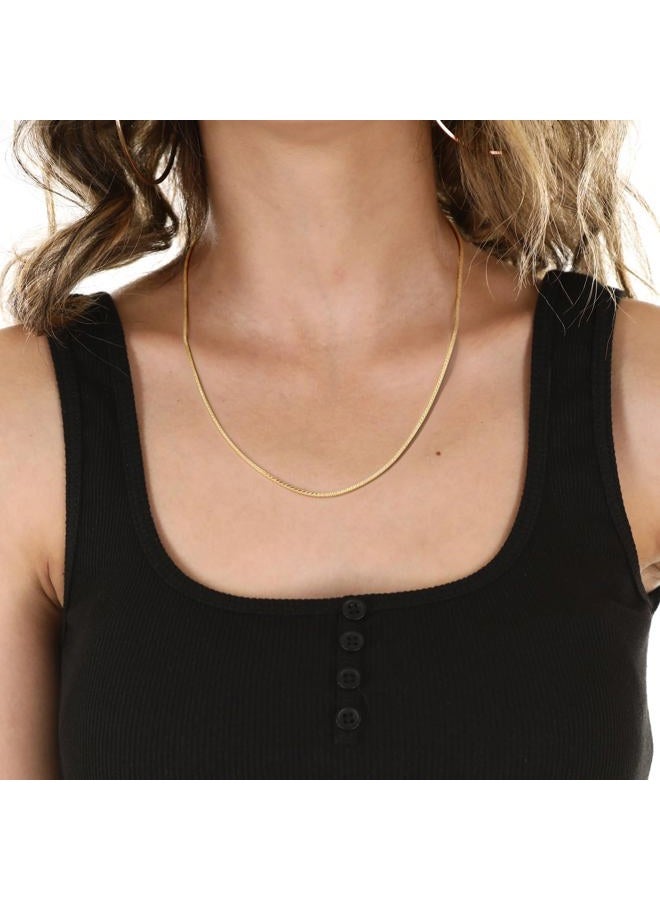 GYUYCW 14K Gold Necklaces for Women Gold Chain for Women 14K Gold Chain for Men Thin Snake Chains 22in - Image 5