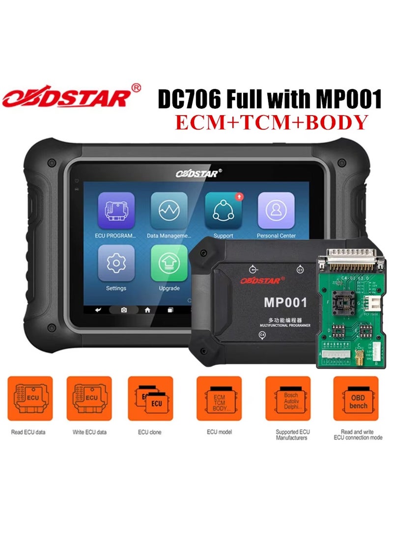 OBDSTAR - Car Ecu Tcu Bcu Programmer Dc706 EcuTool Full Version for Car and Motorcycle - Image 1