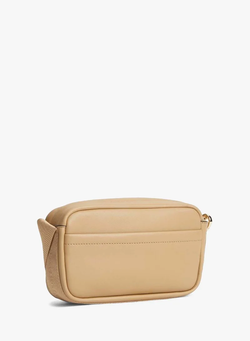 Tommy Hilfiger Classic Khaki Logo Tape Crossbody Camera Bag for Women | Best Price UAE