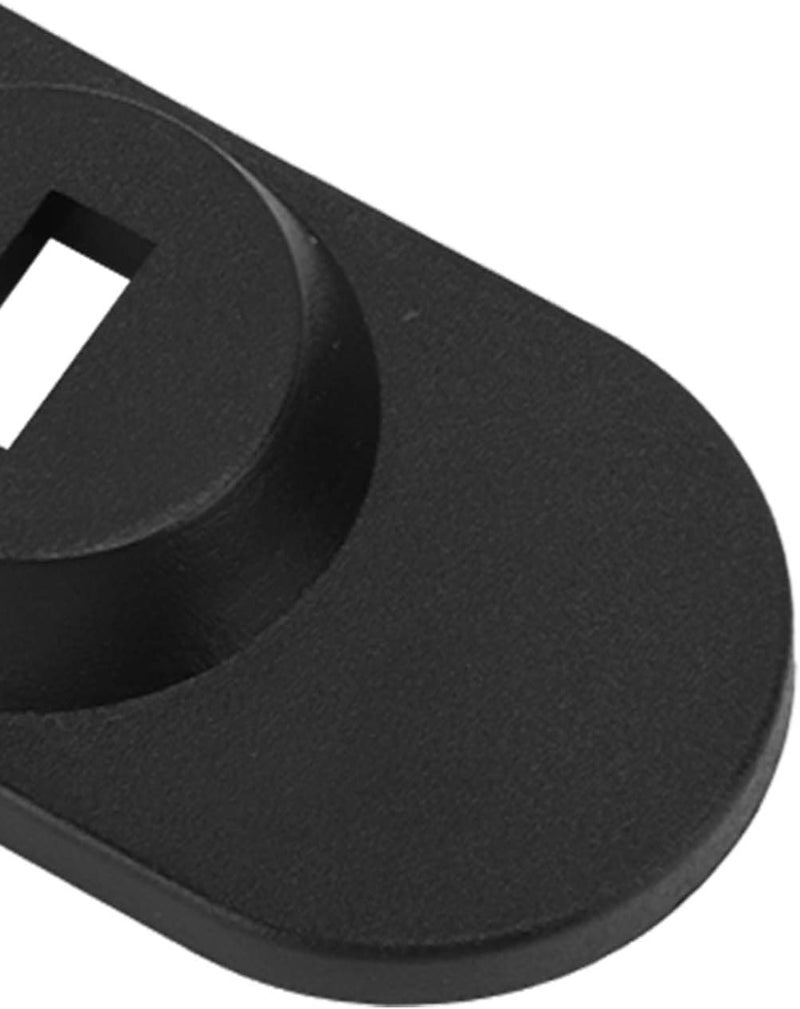 Laptop Anchor Plate Black Anti Theft POM Security for Notebook Tablet Monitor Phone, Self Adhesive Key Hole, 1.65x1.18inch, Suitable for Digital Products - Image 1